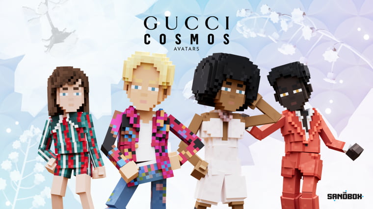 Gucci Cosmos inside The Sandbox