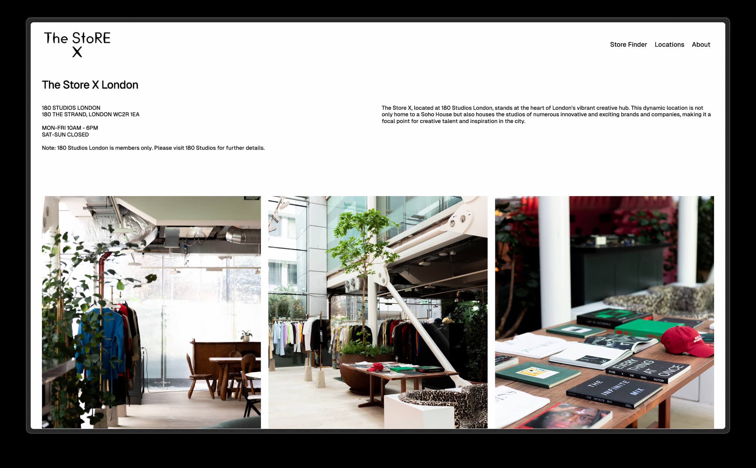 The Store X Website