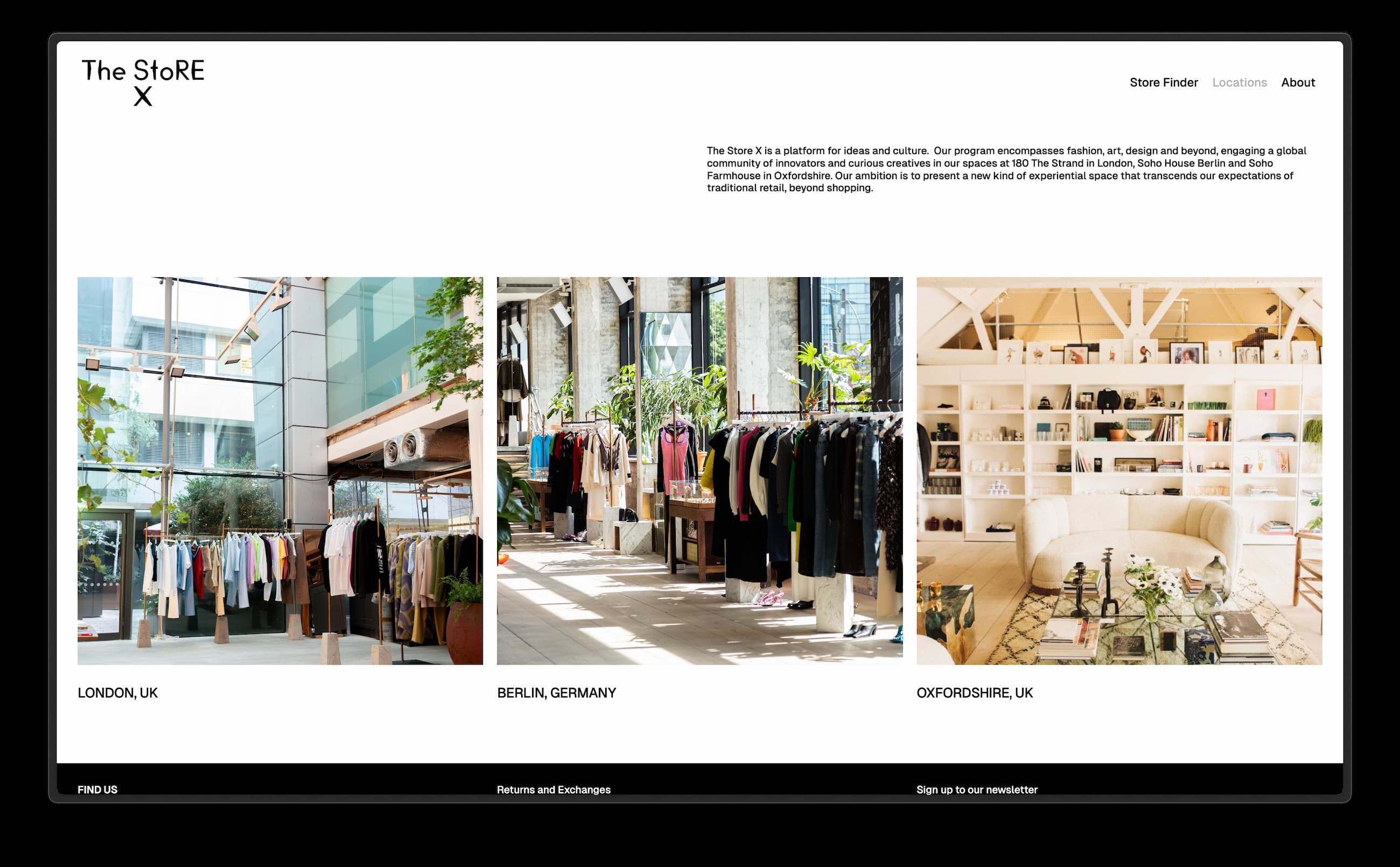 The Store X Website