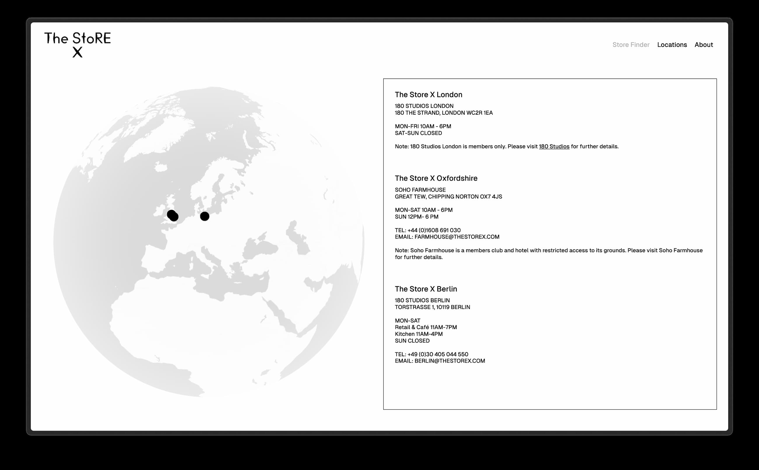 The Store X Website
