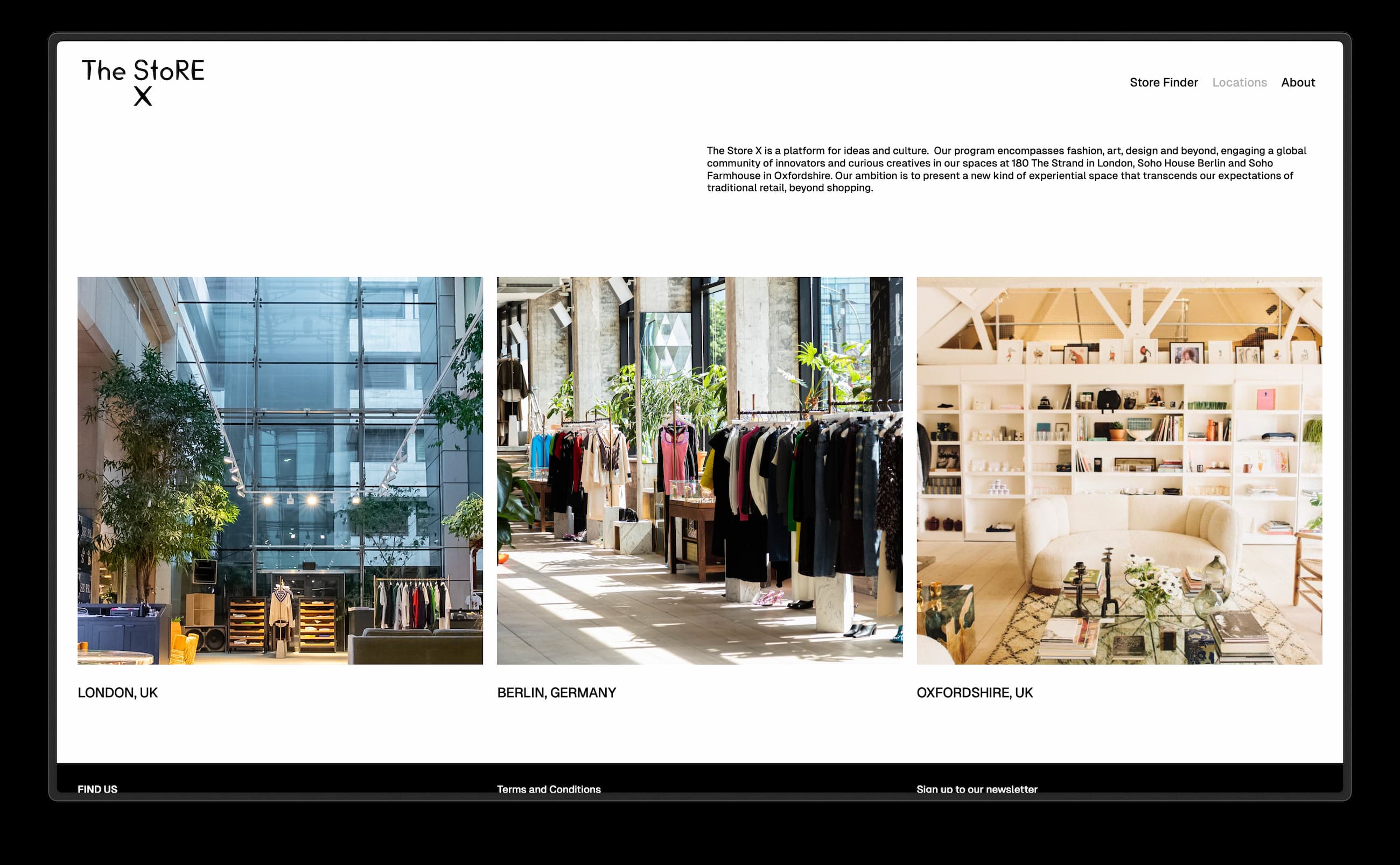 The Store X Website