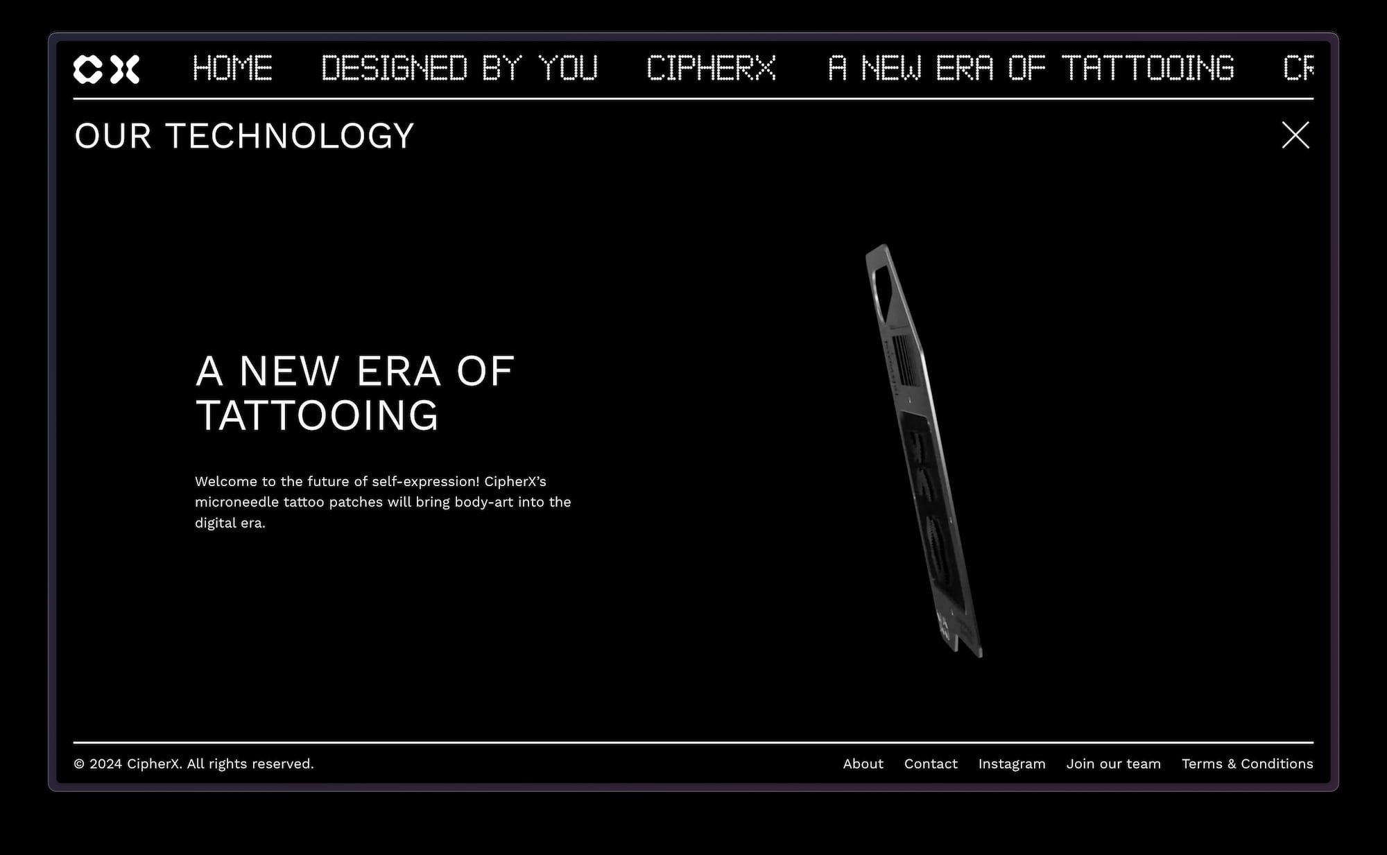 Cipher X Website