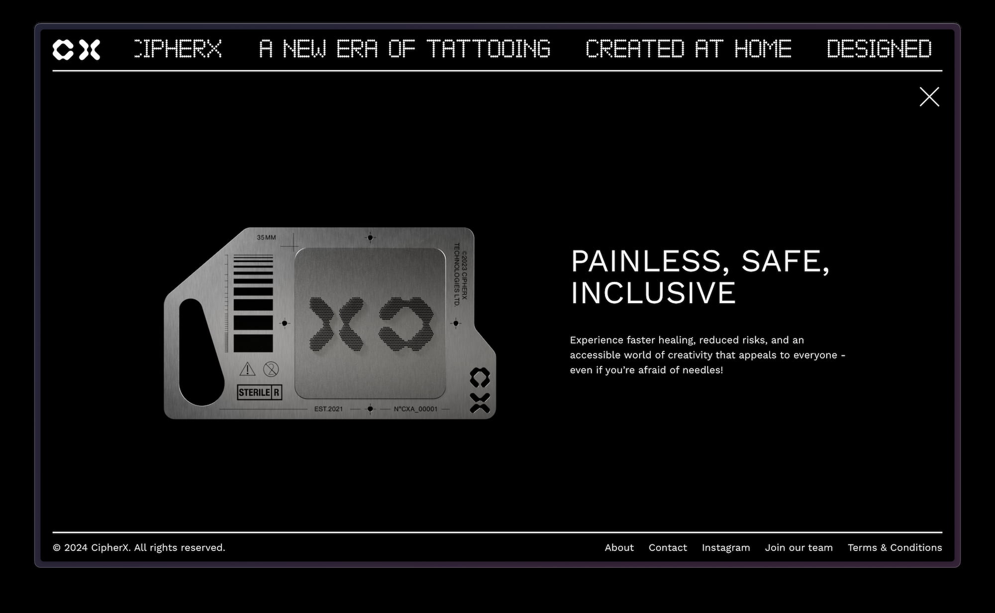 Cipher X Website